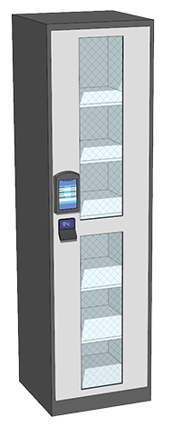 Texi dispenser cabinet, UHF-modell