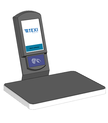 Texi dispenser station makes it quick and easy to retrieve or return work clothes with UF chip RFID