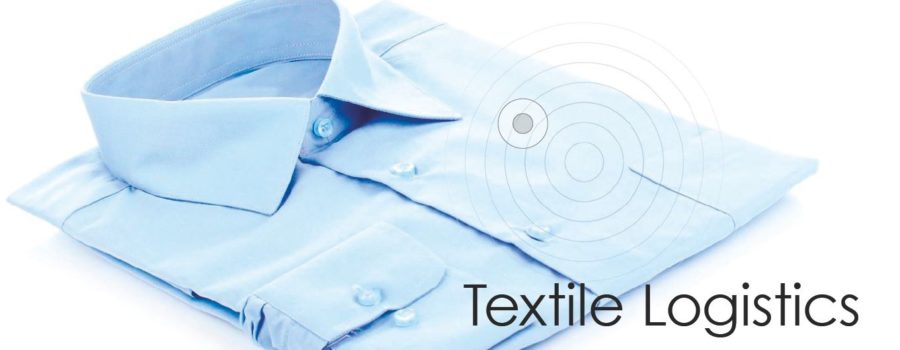 Shirt scanned by textile logistics system